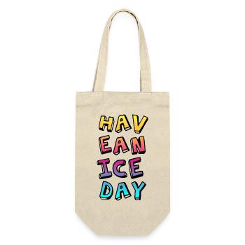 Have a nice Day Comic Course Summer Fun Sayings - Gift Bag for Bottles - nature - Front