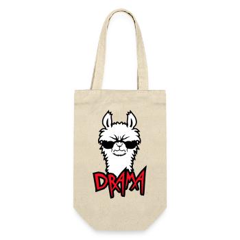 Lama Cool Wütend Sonnenbrille Pelzig Sauer Alpaka - Geschenkbeutel für Flaschen - Natur - Vorne