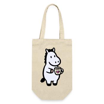 HerzHippo Coffee Companion - Gift Bag for Bottles - nature - Front