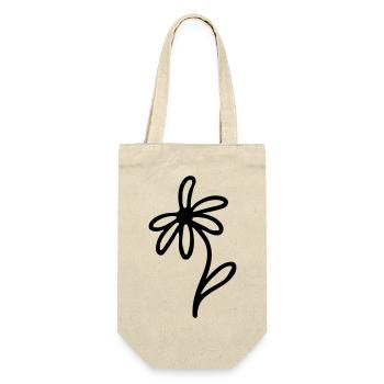 minimalistisch - Geschenkbeutel für Flaschen - Natur - Vorne