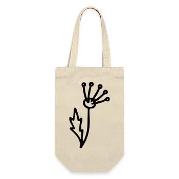Fleur 2 - Sac à bouteille - nature - Devant