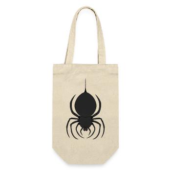 Düstere Spinne mit Roten Augen - Geschenkbeutel für Flaschen - Natur - Vorne