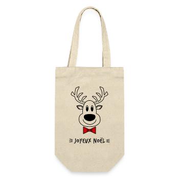 NOËL. ANNEE. ANNIVERSAIRE. RETRAITE. PAPA. MAMAM. - Sac à bouteille - nature - Devant