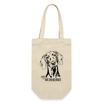 Aimé par un chien de braque de Weimar disant chien Wilsigns - Sac à bouteille - nature - Devant