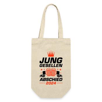 Junggesellen Abschied 2024 - Geschenkbeutel für Flaschen - Natur - Vorne