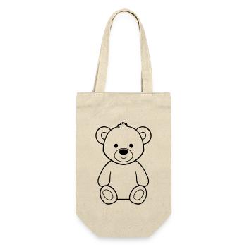 Teddy Bear - Gift Bag for Bottles - nature - Front