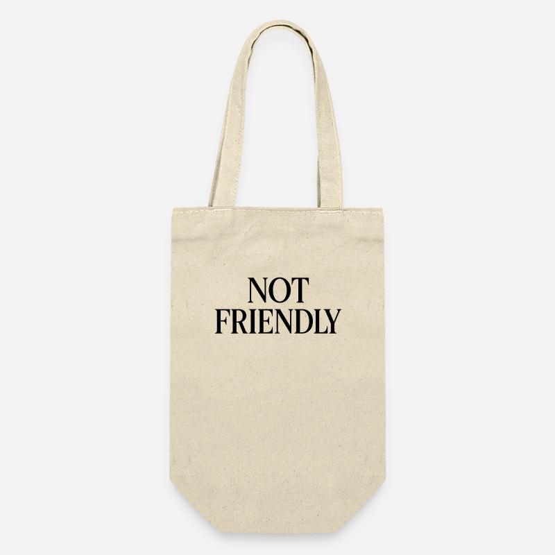 NOT FRIENDLY - Geschenkbeutel für Flaschen - Natur