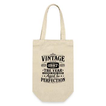 Vintage, 1987, Vintage, Cadeau d’anniversaire - Sac à bouteille - nature - Devant