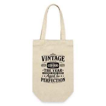 Cadeau d’anniversaire vintage 1998 - Sac à bouteille - nature - Devant