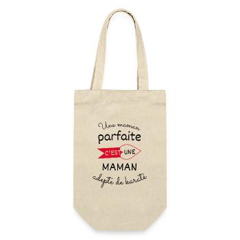 maman parfaite c est une maman adepte de karaté - Sac à bouteille - nature - Devant