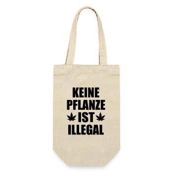 keine pflanze ist illegal - Geschenkbeutel für Flaschen - Natur - Vorne