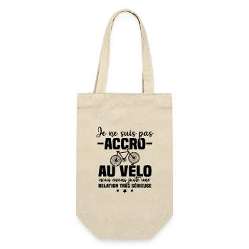 Je ne suis pas accro au vélo - Sac à bouteille - nature - Devant