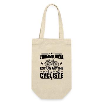 L'homme idéal est un mythe sauf s'il est cycliste - Sac à bouteille - nature - Devant