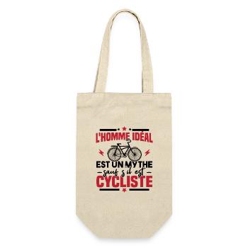 L'homme idéal est un mythe sauf s'il est cycliste - Sac à bouteille - nature - Devant