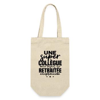 Super collègue / retraitée exceptionnelle - Sac à bouteille - nature - Devant