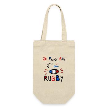I can't I have rugby - Gift Bag for Bottles - nature - Front
