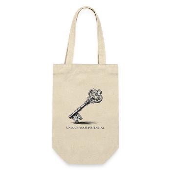 Motif clé avec motif gribouillis - Sac à bouteille - nature - Devant