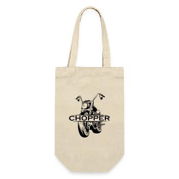 chopper icon logo icon motorcycle freedom club - Gift Bag for Bottles - nature - Front
