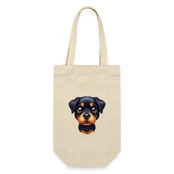 Adorable Rottweiler Art - Gift Bag for Bottles - nature - Front