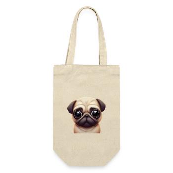 Adorable Pug Art - Gift Bag for Bottles - nature - Front