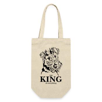 Airedale Terrier King of everything Dog Wilsigns - Gift Bag for Bottles - nature - Front