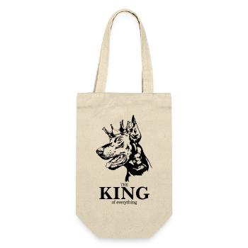 Doberman King of everything Dog Saying Wilsigns - Gift Bag for Bottles - nature - Front