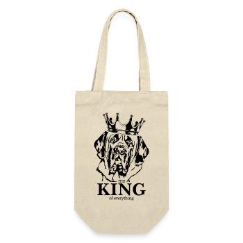English Mastiff King of everything Wilsigns - Geschenkbeutel für Flaschen - Natur - Vorne