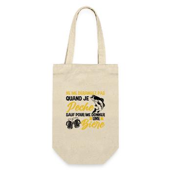 Ne me dérangez pas quand je pêche humour cadeau - Sac à bouteille - nature - Devant