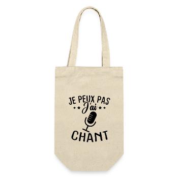 Je peux pas j ai chant - Sac à bouteille - nature - Devant