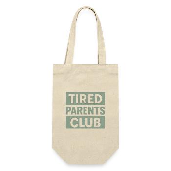 Tired Parents Club - Gift Bag for Bottles - nature - Front