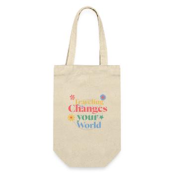 Travel changes your world - Gift Bag for Bottles - nature - Front