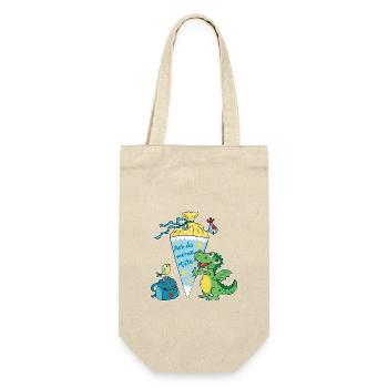 Schulkind Drache. Ach du meine Tüte! - Geschenkbeutel für Flaschen - Natur - Vorne