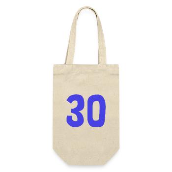 30. 30 YEARS. 30th ANNIVERSARY. 30TH ANNIVERSARY. - Gift Bag for Bottles - nature - Front