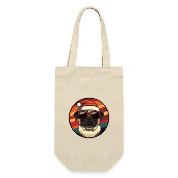Carlin Chien Noël Cool - Sac à bouteille - nature - Devant