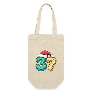 37 Numéro Noël - Sac à bouteille - nature - Devant