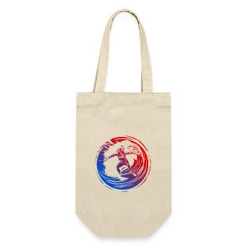 Silhouette de surfeur coloré - Sac à bouteille - nature - Devant
