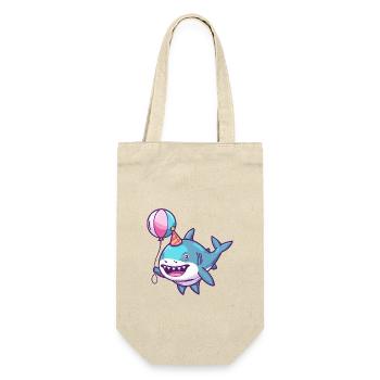 Shark Birthday Baby - Gift Bag for Bottles - nature - Front
