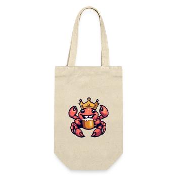 Crab Crab Beer Funny - Gift Bag for Bottles - nature - Front