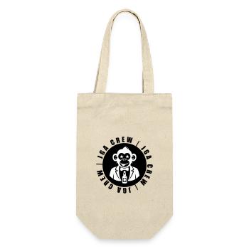 JGA Crew Affe - Geschenkbeutel für Flaschen - Natur - Vorne