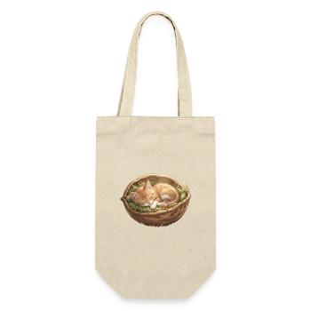 Slumbering nest kitten - Gift Bag for Bottles - nature - Front