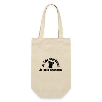 Capricorne Zodiaque symbole - Je suis chanceux - Sac à bouteille - nature - Devant