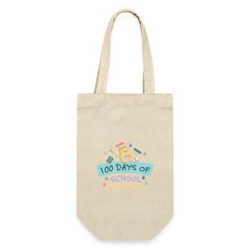 Happy 100 Day School Celebration Party - Gift Bag for Bottles - nature - Front