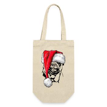 Santa Pug Christmas St. Nicholas Dogs Wilsigns - Gift Bag for Bottles - nature - Front