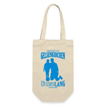Gelsenkirchen Fußball Tradition Geschenk - Geschenkbeutel für Flaschen - Natur - Vorne