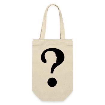 Point d’interrogation avec silhouette homme # - Sac à bouteille - nature - Devant