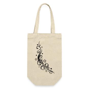 Ornement de tatouage tribal avec des étoiles. - Sac à bouteille - nature - Devant