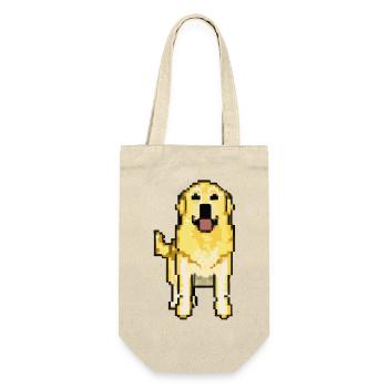 Golden Retriever Pixelated Pixel Dog - Gift Bag for Bottles - nature - Front