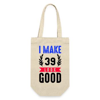 look good 39 - Geschenkbeutel für Flaschen - Natur - Vorne