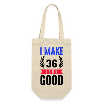 look good 36 - Geschenkbeutel für Flaschen - Natur - Vorne