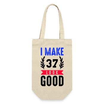 look good 37 - Gift Bag for Bottles - nature - Front